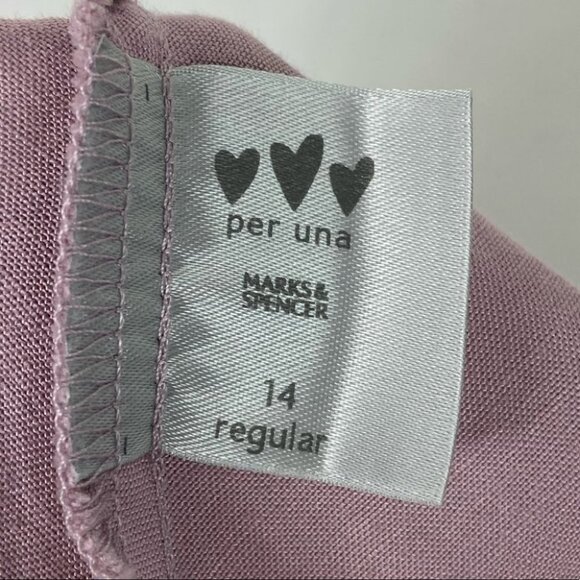 NWT Per Una Marks and Spencer Midi Slip Dress Size UK 14 or US 10 New Bohemian - Picture 4 of 10